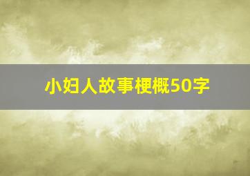 小妇人故事梗概50字