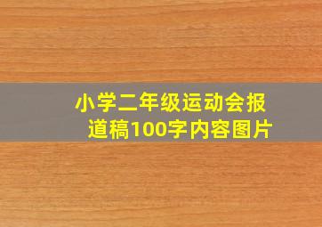 小学二年级运动会报道稿100字内容图片