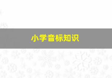 小学音标知识