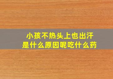 小孩不热头上也出汗是什么原因呢吃什么药