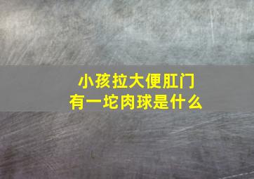 小孩拉大便肛门有一坨肉球是什么