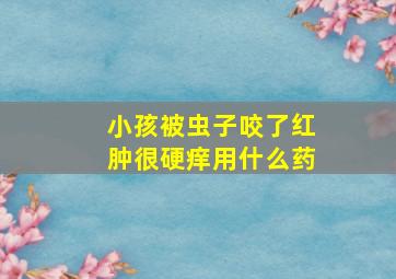 小孩被虫子咬了红肿很硬痒用什么药