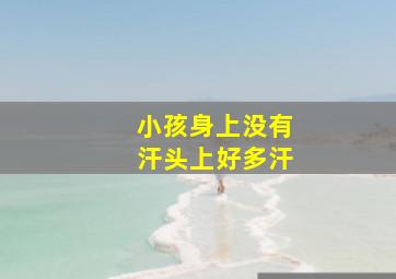 小孩身上没有汗头上好多汗