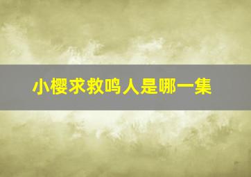 小樱求救鸣人是哪一集