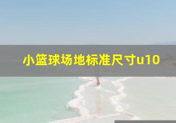 小篮球场地标准尺寸u10