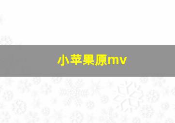 小苹果原mv