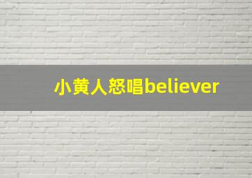 小黄人怒唱believer