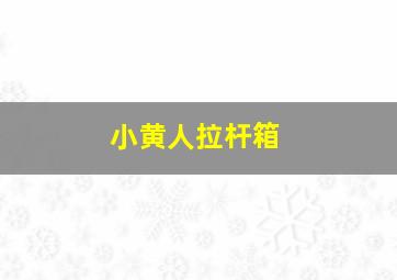 小黄人拉杆箱