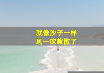 就像沙子一样风一吹就散了