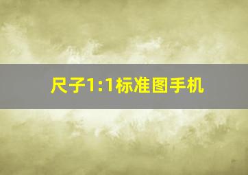 尺子1:1标准图手机