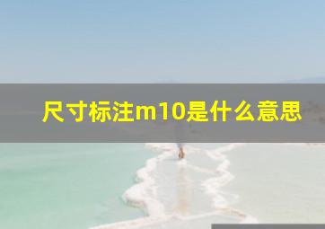 尺寸标注m10是什么意思