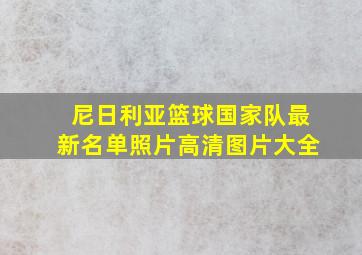 尼日利亚篮球国家队最新名单照片高清图片大全