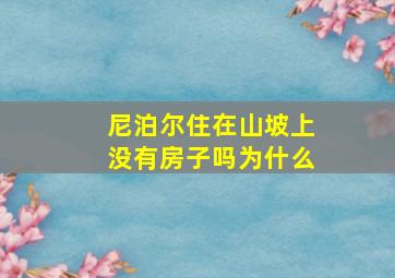 尼泊尔住在山坡上没有房子吗为什么