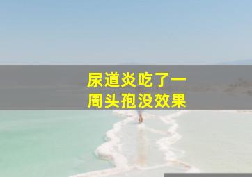 尿道炎吃了一周头孢没效果