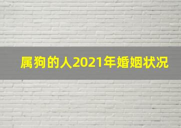 属狗的人2021年婚姻状况