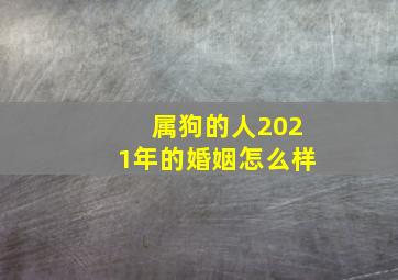 属狗的人2021年的婚姻怎么样