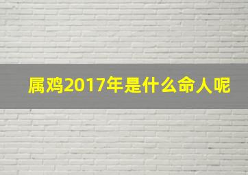 属鸡2017年是什么命人呢