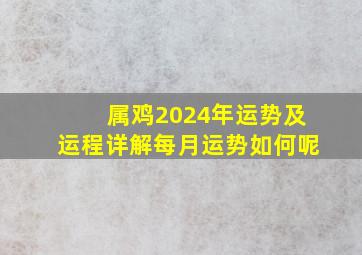 属鸡2024年运势及运程详解每月运势如何呢