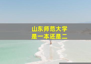 山东师范大学是一本还是二