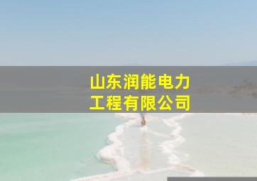 山东润能电力工程有限公司