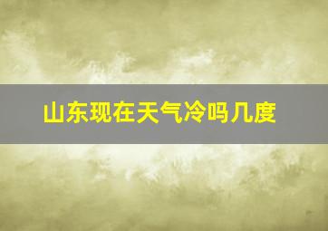 山东现在天气冷吗几度