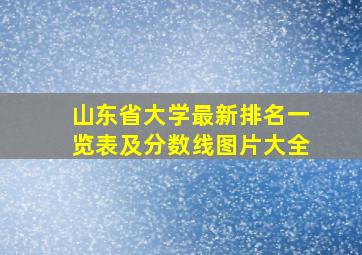 山东省大学最新排名一览表及分数线图片大全