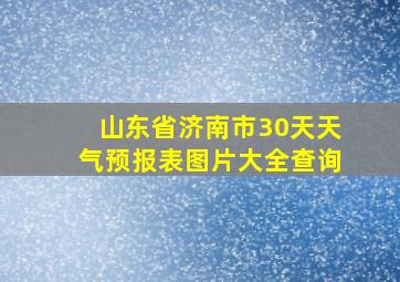 山东省济南市30天天气预报表图片大全查询