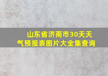 山东省济南市30天天气预报表图片大全集查询