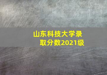 山东科技大学录取分数2021级