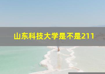 山东科技大学是不是211