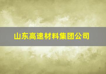 山东高速材料集团公司