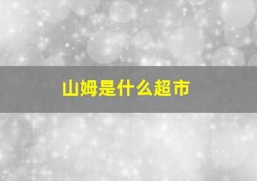 山姆是什么超市