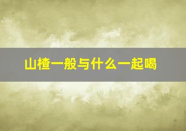 山楂一般与什么一起喝