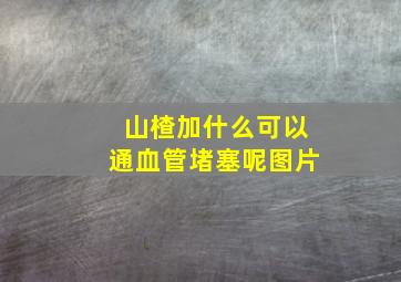 山楂加什么可以通血管堵塞呢图片