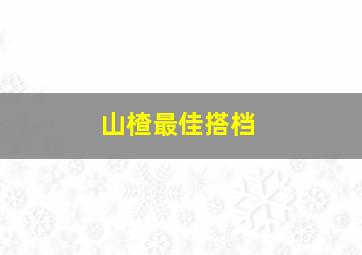 山楂最佳搭档