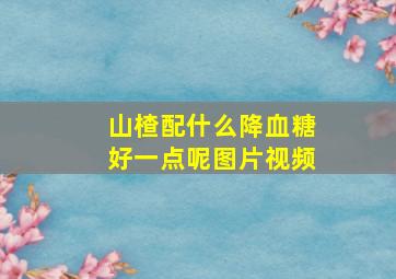 山楂配什么降血糖好一点呢图片视频