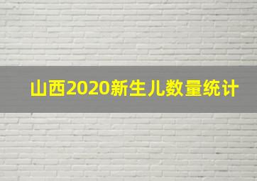 山西2020新生儿数量统计