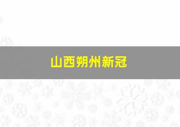 山西朔州新冠