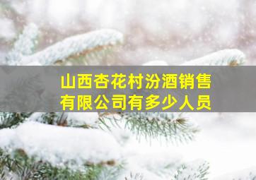 山西杏花村汾酒销售有限公司有多少人员