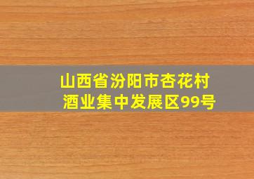 山西省汾阳市杏花村酒业集中发展区99号