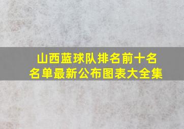 山西蓝球队排名前十名名单最新公布图表大全集