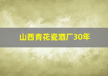 山西青花瓷酒厂30年