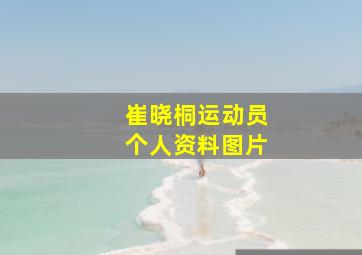 崔晓桐运动员个人资料图片