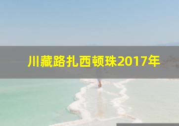 川藏路扎西顿珠2017年