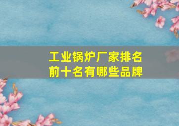 工业锅炉厂家排名前十名有哪些品牌