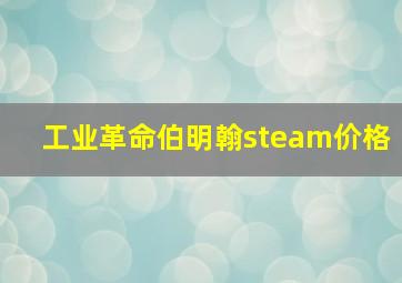 工业革命伯明翰steam价格