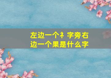 左边一个礻字旁右边一个果是什么字