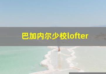 巴加内尔少校lofter