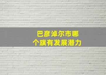 巴彦淖尔市哪个旗有发展潜力