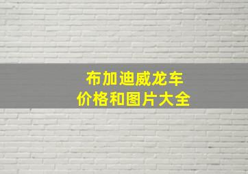 布加迪威龙车价格和图片大全